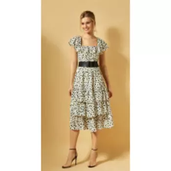 Платье DiLiaFashion-0340 В цвете: Разноцветный; Размеры: 46