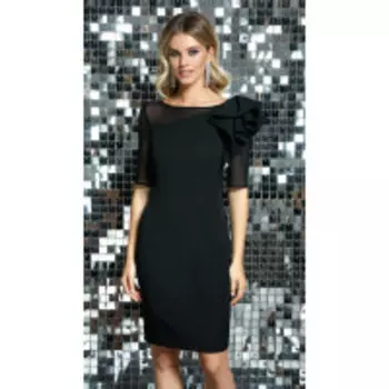 Платье DiLiaFashion-0423 В цвете: Черный; Размеры: 50,52,48,44