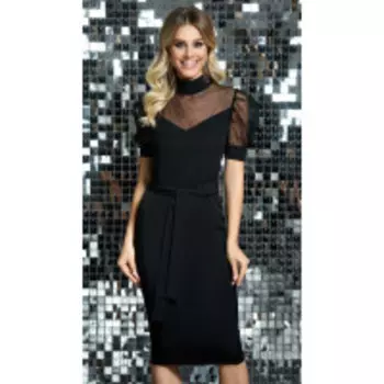 Платье DiLiaFashion-0426 В цвете: Черный; Размеры: 50,52,48,44,42