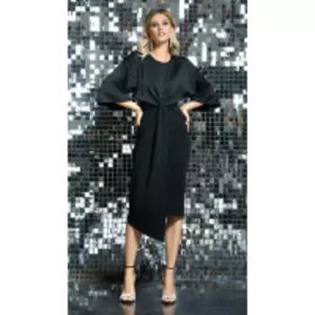 Платье DiLiaFashion-0432 В цвете: Черный; Размеры: 50,52,48,44