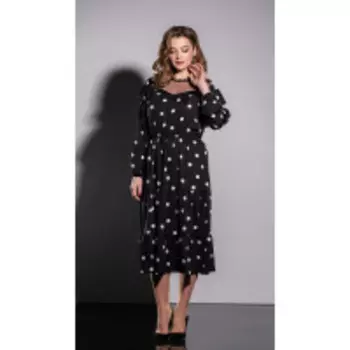 Платье Elady-3755 В цвете: Черный; Размеры: 50