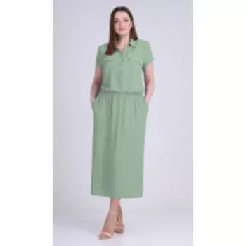 Платье Elga-01-698/3 В цвете: Зеленый; Размеры: 56,58,54