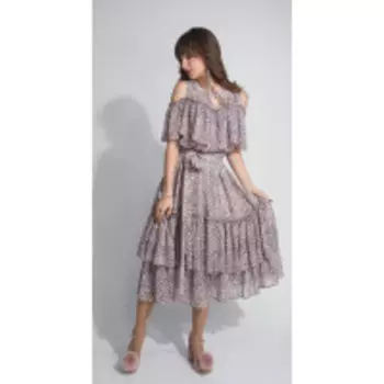 Платье ElPaiz-407 В цвете: Розовый; Размеры: 46,44,42