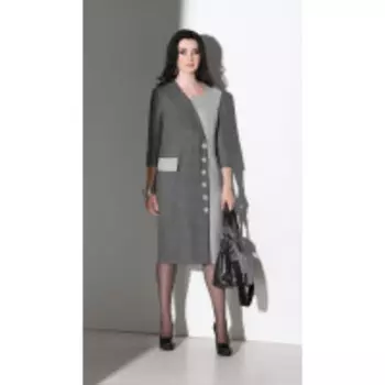 Платье ElPaiz-549 В цвете: Серый; Размеры: 50,52,54