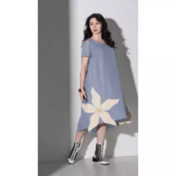 Платье ElPaiz-649/1 В цвете: Голубой; Размеры: 56,52,54