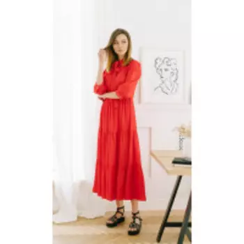 Платье Fantazia Mod-3686 В цвете: Красный; Размеры: 46,48,44