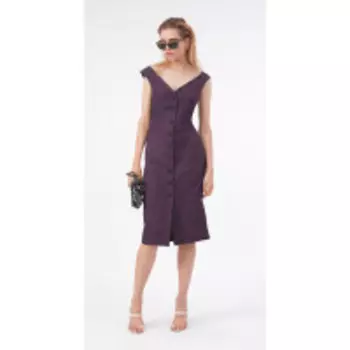 Платье Favorini-21085-3 В цвете: Фиолетовый; Размеры: 48,42