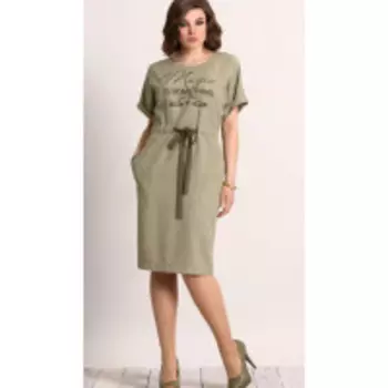 Платье Галеан Cтиль-567 В цвете: Зеленый; Размеры: 50,52,54