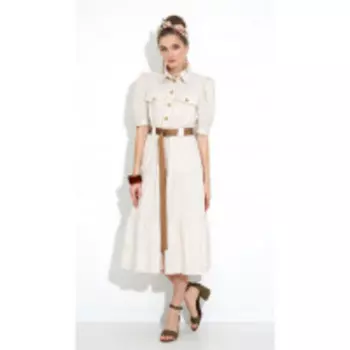 Платье Gizart-5088с В цвете: Белый; Размеры: 46,48,44,42