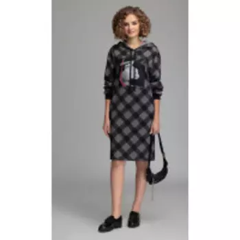 Платье Gizart-7370 В цвете: Черный; Размеры: 50,52,46,48