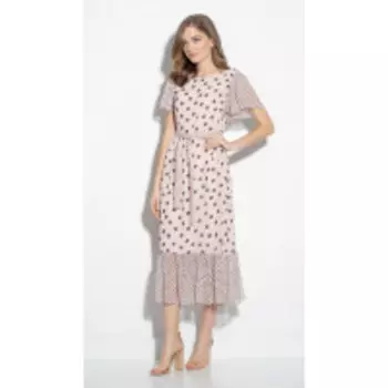 Платье Gizart-7480-1п В цвете: Розовый; Размеры: 50,48,44