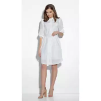 Платье Gizart-7492-1 В цвете: Белый; Размеры: 50,46,48,44