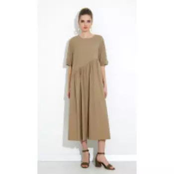 Платье Gizart-7703 В цвете: Коричневый; Размеры: 50,52,46,48