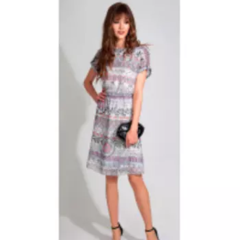 Платье Golden Valley-4582/1 В цвете: Белый, Розовый; Размеры: 50,48,44