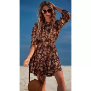 Платье Golden Valley-4706 В цвете: Коричневый; Размеры: 46,48,44