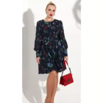 Платье Golden Valley-4708/1 В цвете: Синий; Размеры: 46,48,44