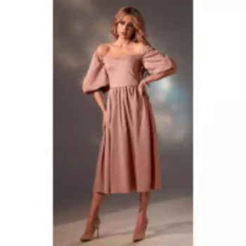Платье Golden Valley-4744/1 В цвете: Розовый; Размеры: 50,46,48,44,42