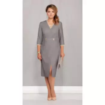 Платье Ивелта плюс-1708 В цвете: Серый; Размеры: 50,52,48