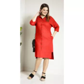 Платье JeRusi-2065/1 В цвете: Красный; Размеры: 56,58,60