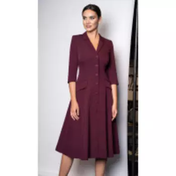 Платье Юрс-20-418-3 В цвете: Красный; Размеры: 50,46,54,44