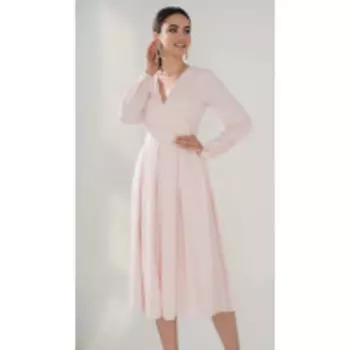 Платье Юрс-21-587-1 В цвете: Розовый; Размеры: 50,46,48,44