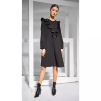 Платье Kaloris-1650 В цвете: Черный; Размеры: 50,48,44,42