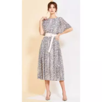 Платье Kaloris-1723 В цвете: Бежевый; Размеры: 50,52,46,48,44,42