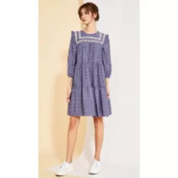 Платье Kaloris-1724/1 В цвете: Фиолетовый; Размеры: 50,52,46,48,44,42