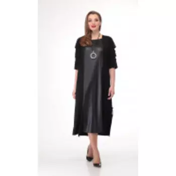 Платье КаринаДелюкс-В-280 В цвете: Черный; Размеры: 58,60,62