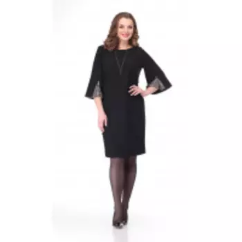 Платье КаринаДелюкс-В-358 В цвете: Черный; Размеры: 56,50,52,54