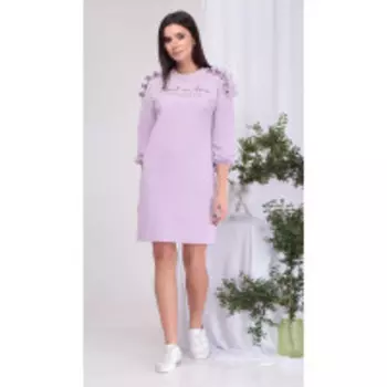 Платье КаринаДелюкс-В-381 В цвете: Розовый; Размеры: 46,48,44