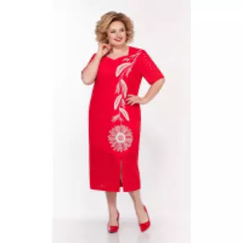 Платье La Kona-1312/3 В цвете: Красный; Размеры: 56,58,60