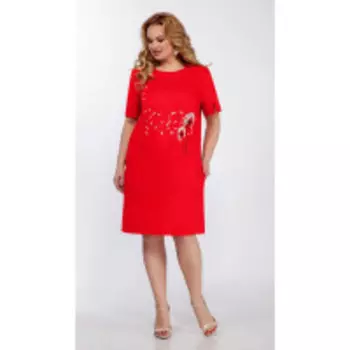 Платье La Kona-1372/1 В цвете: Красный; Размеры: 56,58,54