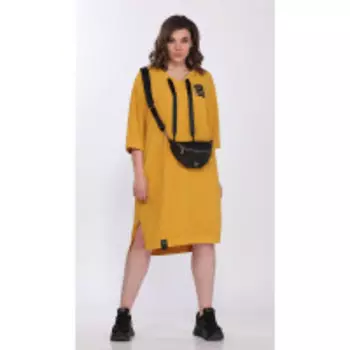 Платье Lady Secret-3975 В цвете: Желтый; Размеры: 56,52,54