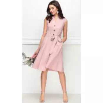 Платье LeNata-11014/1 В цвете: Розовый; Размеры: 46,48,44