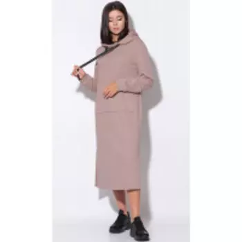 Платье LeNata-11158/2 В цвете: Бежевый; Размеры: 46,54