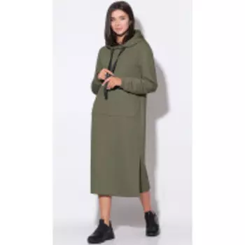 Платье LeNata-11158 В цвете: Зеленый; Размеры: 50,52,46,54,44