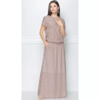 Платье LeNata-12130 В цвете: Бежевый; Размеры: 50,52,46,48,54