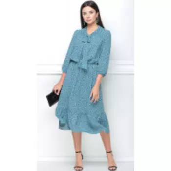 Платье LeNata-12150 В цвете: Зеленый; Размеры: 46,48,44
