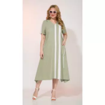 Платье Лилиана-967/1 В цвете: Зеленый; Размеры: 56,58,52,54