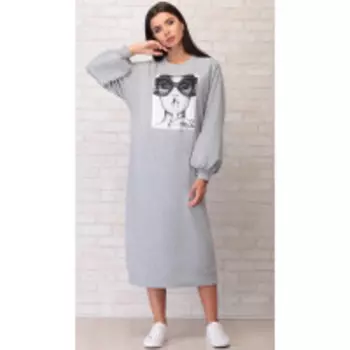 Платье LIMO-10024 В цвете: Серый; Размеры: 46,48,44
