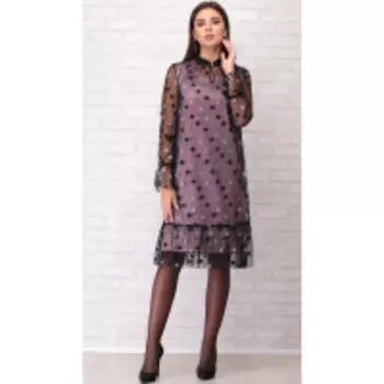 Платье LIMO-10037 В цвете: Розовый; Размеры: 46,48,44