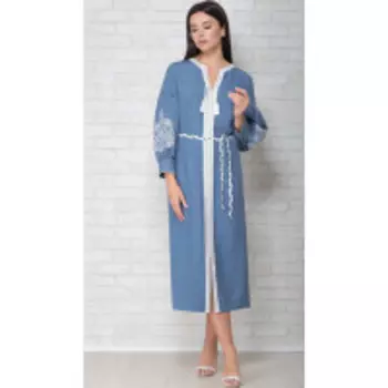 Платье LIMO-10057 В цвете: Голубой; Размеры: 46,48,44