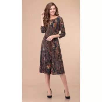Платье Линия-Л-1822/1 В цвете: Коричневый; Размеры: 50,48