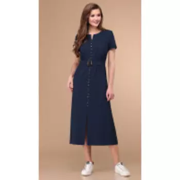 Платье Линия-Л-Б-1797/2 В цвете: Синий; Размеры: 50,52,48