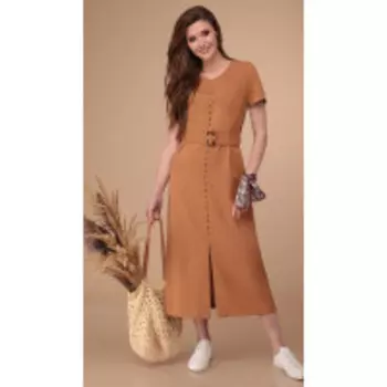 Платье Линия-Л-Б-1797 В цвете: Коричневый; Размеры: 50,52,48