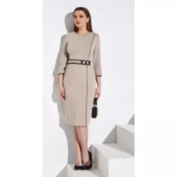 Платье Lissana-3973 В цвете: Бежевый; Размеры: 50,52,54