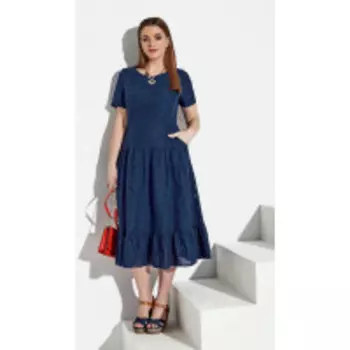 Платье Lissana-3974 В цвете: Синий; Размеры: 50,52,54
