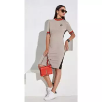 Платье Lissana-3979 В цвете: Бежевый; Размеры: 50