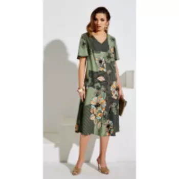 Платье Lissana-4012 В цвете: Зеленый; Размеры: 56,58,54